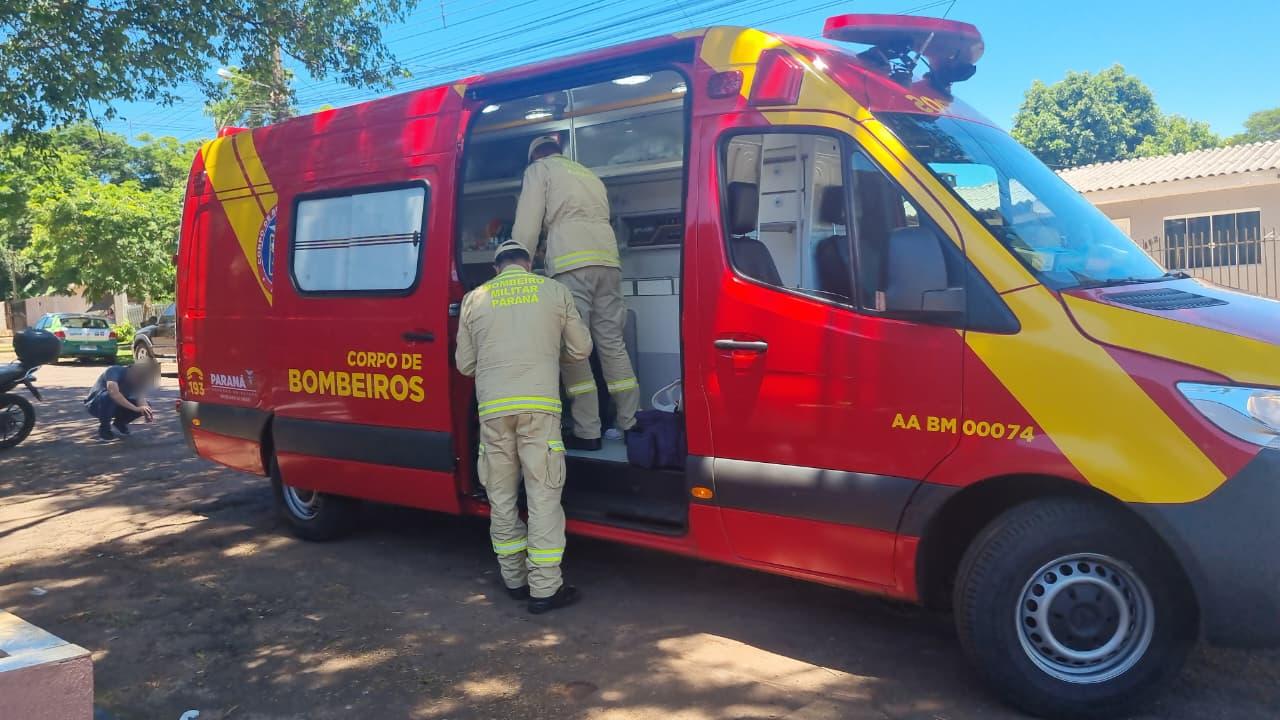 Jovem de 18 anos fica ferido em acidente no Bairro Floresta Jovem de 18 anos fica ferido em acidente no Bairro Floresta