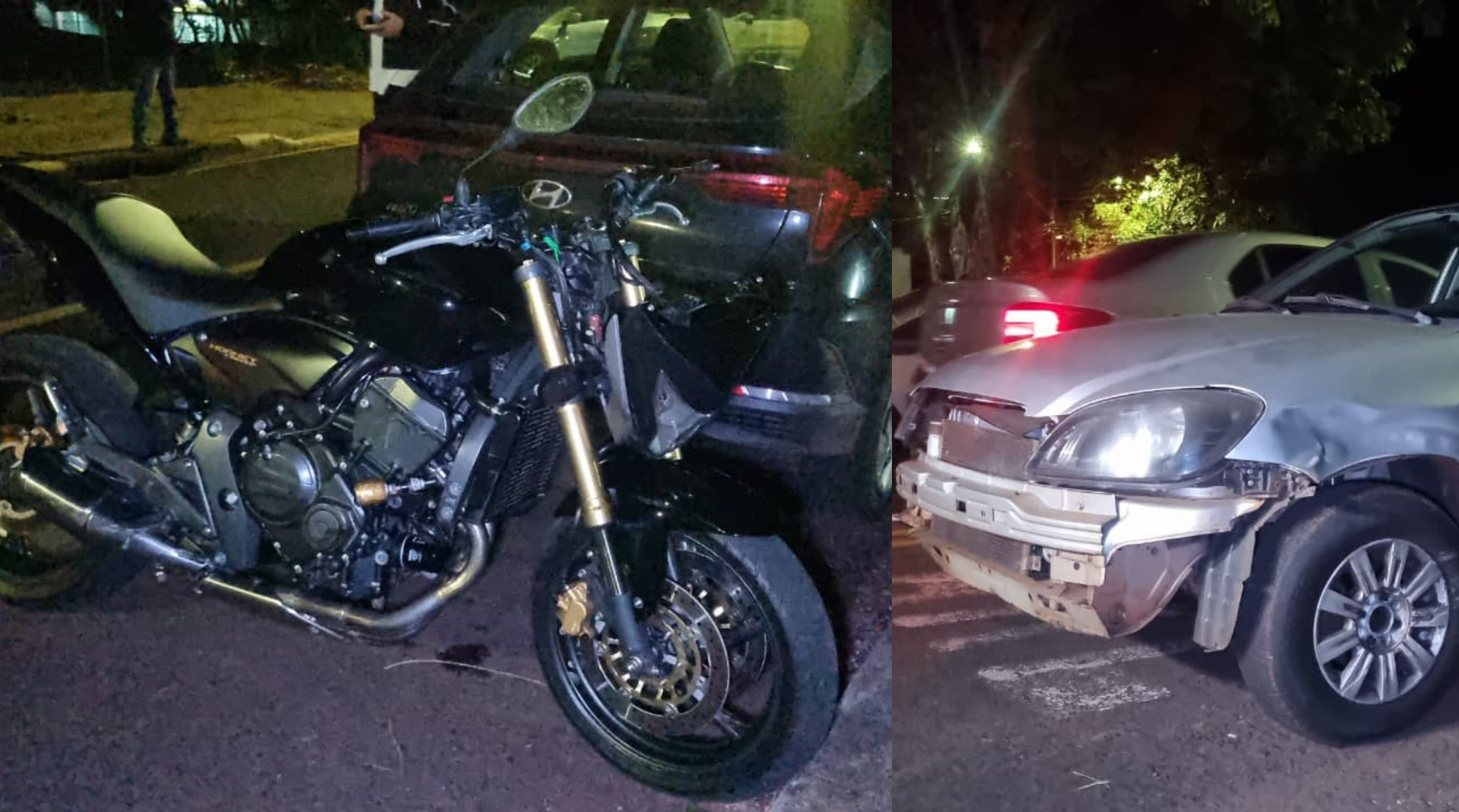 Hornet, HB20 e Celta se envolvem em colisão no Bairro Paulo Godoy