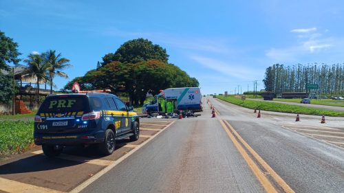 Motociclista morre após colisão transversal na BR-369, em Andirá