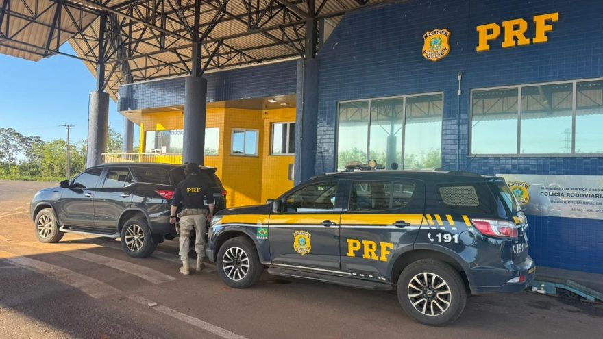 Caminhonete furtada no Rio Grande do Sul é recuperada pela PRF na BR-163 em Guaíra