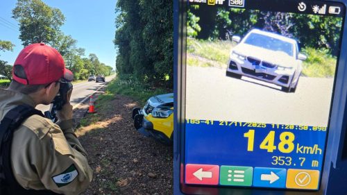 Radar pega 238 apressadinhos na PR-364: fluxo explode após bloqueio