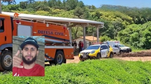 Jovem cai em fossa com trator e morre durante serviço em fazenda no PR