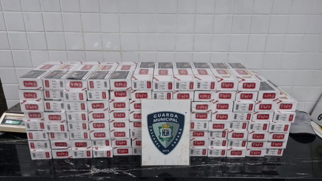 Carga de R$ 10 mil em cigarros ilegais é apreendida pela Guarda em Cascavel