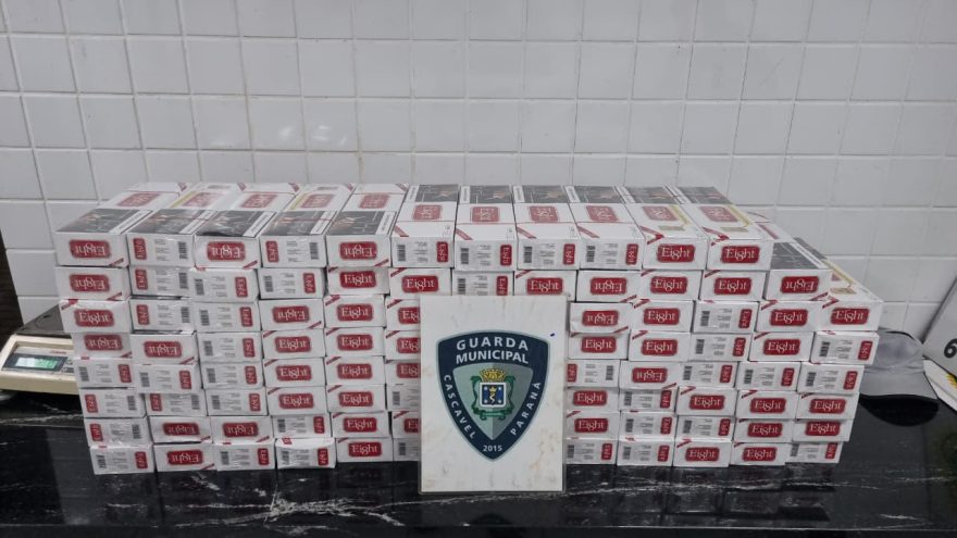 Carga de R$ 10 mil em cigarros ilegais é apreendida pela Guarda em Cascavel