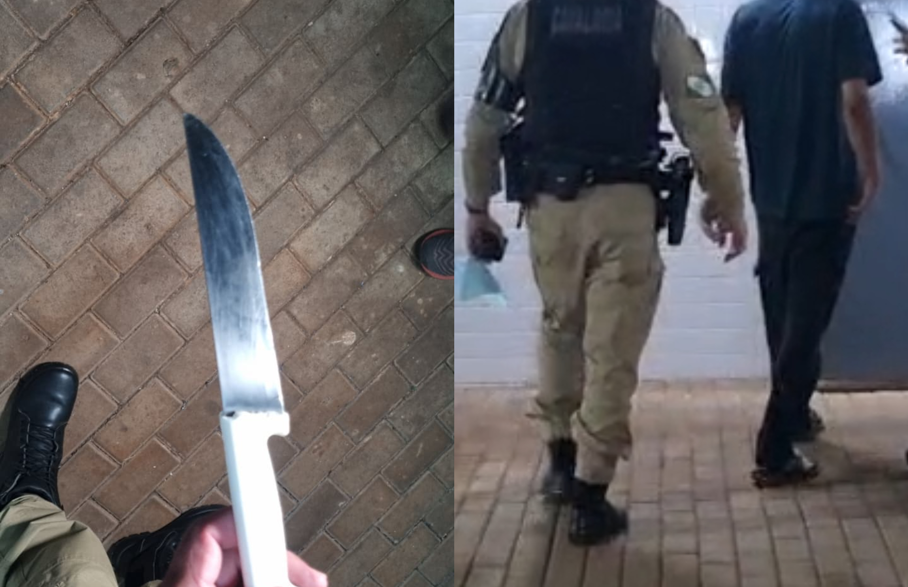 Briga entre irmãos termina com faca e sangue no Bairro São Cristóvão Briga entre irmãos termina com faca e sangue no Bairro São Cristóvão