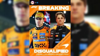 McLaren é desclassificada do GP de Las Vegas e Verstappen fica a 24 pontos da ponta