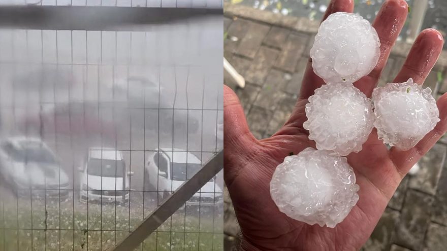 Vídeo assustador mostra chuva de granizo que provocou muitos estragos em Erechim
