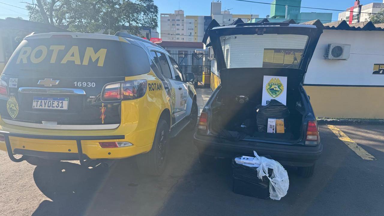 Jovem é preso na BR-277 transportando carga de descaminho avaliada em mais de R$ 171 mil