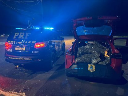 Homem é preso transportando quase 100 kg de droga na BR-277 em Medianeira