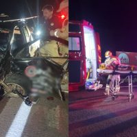 Imagem referente a Atropelamento violento termina com morte de pedestre e pessoas feridas na BR-277 em Cascavel