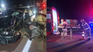 Atropelamento violento termina com morte de pedestre e pessoas feridas na BR-277 em Cascavel Atropelamento violento termina com morte de pedestre e pessoas feridas na BR-277 em Cascavel