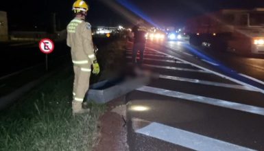 Imagem referente a Identificado o pedestre que morreu em violento atropelamento na BR-277 em Cascavel