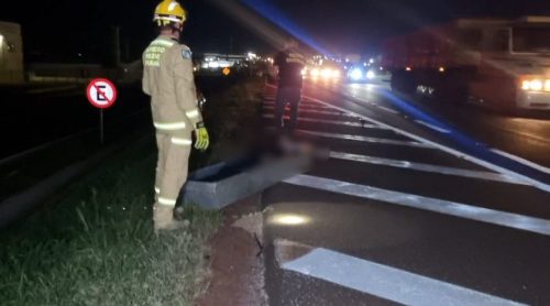 Identificado o pedestre que morreu em violento atropelamento na BR-277 em Cascavel Imagem referente a Identificado o pedestre que morreu em violento atropelamento na BR-277 em Cascavel