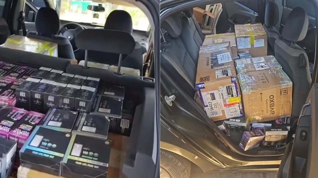 Polícia Militar localiza grande quantidade de mercadorias contrabandeadas no Belmonte Polícia Militar localiza grande quantidade de mercadorias contrabandeadas no Belmonte