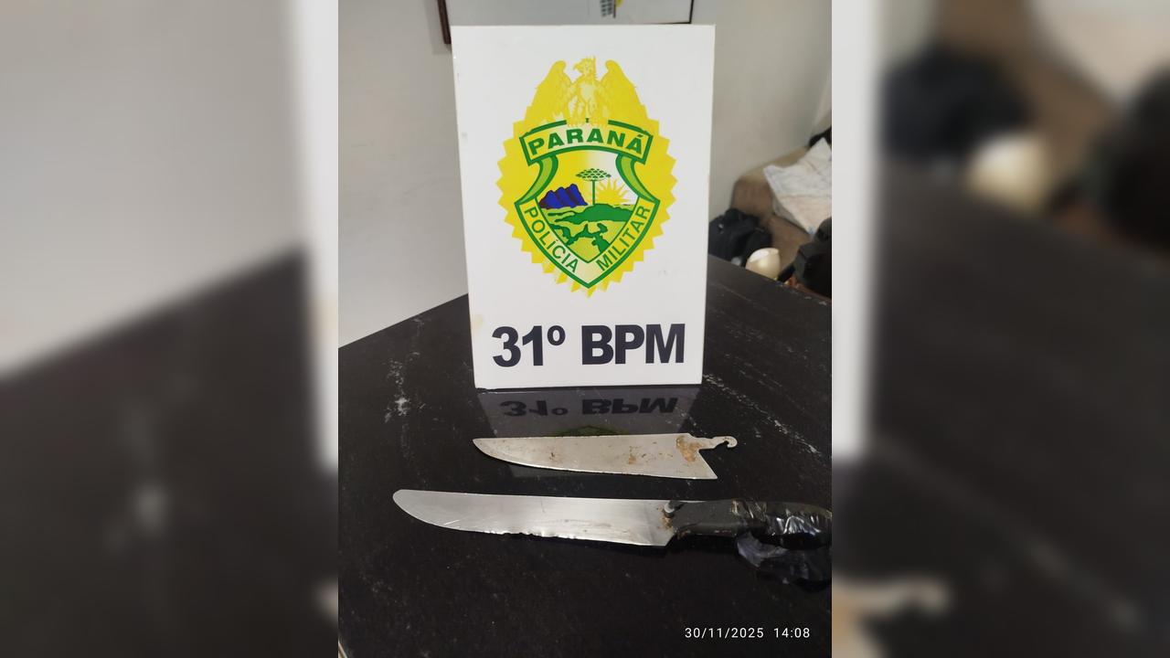 Confusão com agressões e faca mobiliza PM em Ouro Verde do Piquiri Confusão com agressões e faca mobiliza PM em Ouro Verde do Piquiri