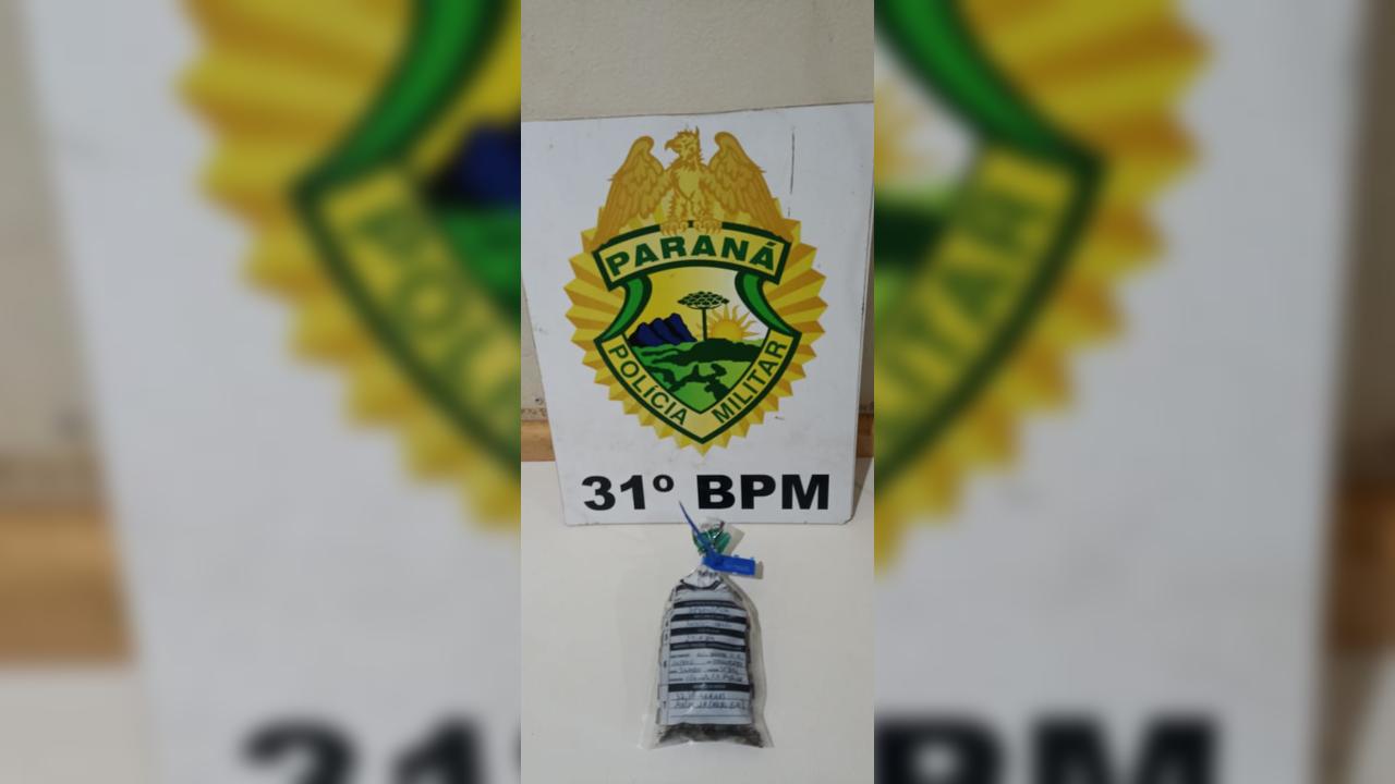 PM apreende maconha e registra termo circunstanciado em Palotina PM apreende maconha e registra termo circunstanciado em Palotina