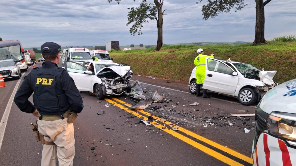 Mãe e filho morrem em grave acidente na BR-277, em Céu Azul