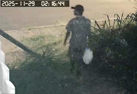 Polícia de Toledo divulga vídeo de suspeito de tentativa de latrocínio contra idosa de 76 anos