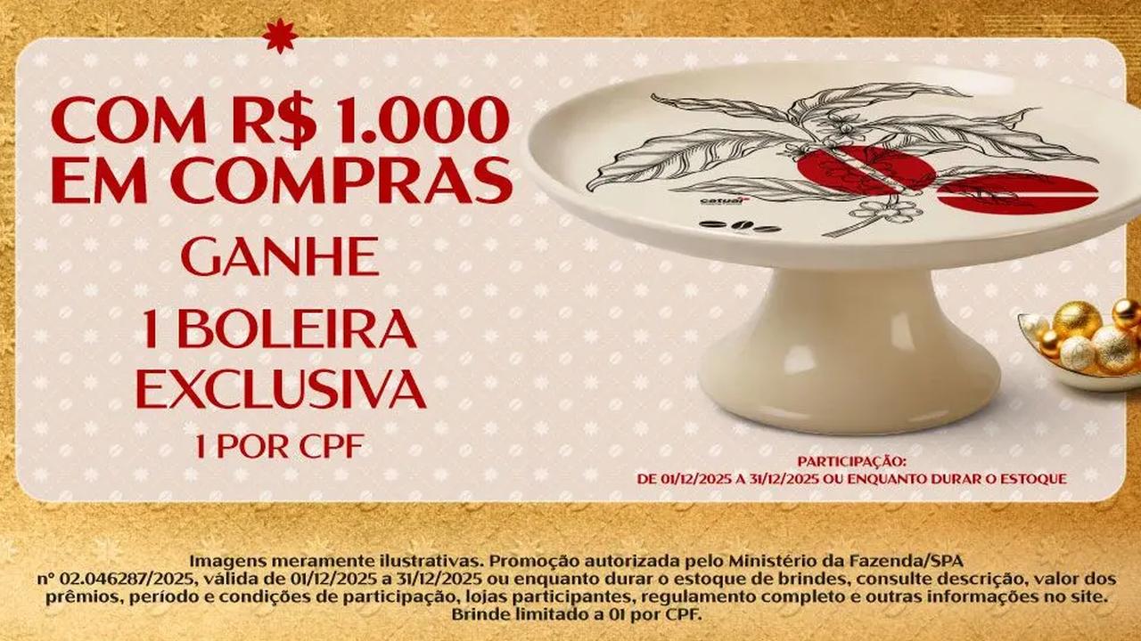 Catuaí Shopping Cascavel lança promoção de Natal "Compre e Ganhe"
