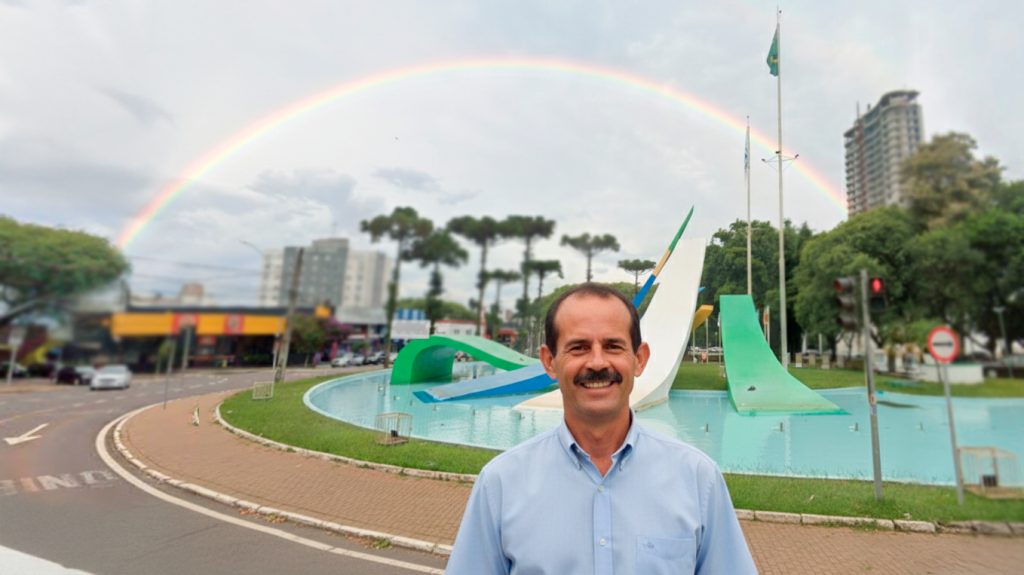 Terça-feira no maior clima para desenhar um arco-íris em Cascavel
