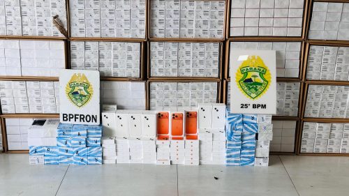 PM apreende mais de 1,7 mil celulares e prende homem durante operação integrada em Umuarama