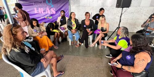 Ministério das Mulheres instala Tenda Lilás em Brasília