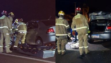 Imagem referente a Corpo de motorista que morreu na BR-369 é recolhido pelo IML; Carro estava carregado com drogas