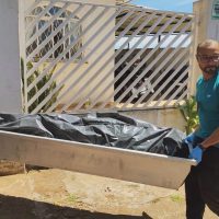 Imagem referente a Corpo de Clarice Colling é recolhido pela Polícia Científica e caso segue sob investigação da DH