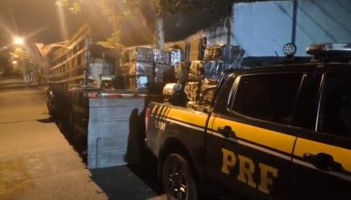 Imagem referente a Morador de Cascavel tenta fugir, mas é preso pela PRF com caminhão carregado com maconha