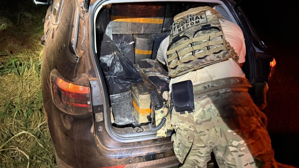 PF e Polícia Civil apreendem quase 1 tonelada de maconha em Itaipulândia
