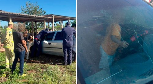 Criança de 2 anos fica presa em carro e mobiliza Corpo de Bombeiros