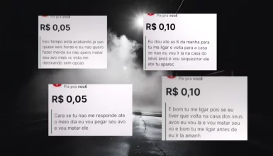 Imagem referente a Homem é preso após perseguir e ameaçar ex-namorado por transferências Pix