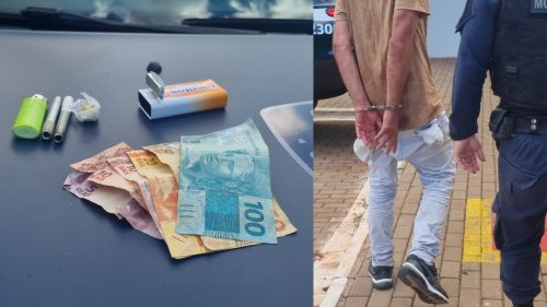 Homem é detido por suspeita de tráfico de drogas na Praça da Bíblia