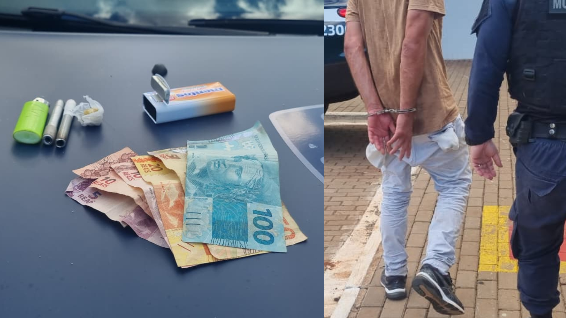 Homem é detido por suspeita de tráfico de drogas na Praça da Bíblia