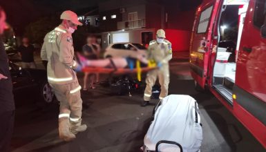 Imagem referente a Colisão entre Vectra e scooter deixa mulher com múltiplas lesões na Vila Tolentino