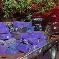 BPFron apreende 3,5 toneladas de maconha e recupera caminhonete furtada Imagem referente a BPFron apreende 3,5 toneladas de maconha e recupera caminhonete furtada