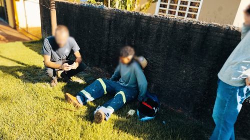 Imagem referente a Motociclista fica ferido após colisão com carro na Avenida Rocha Pombo