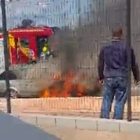 Imagem referente a Vídeos mostram Parati em chamas no Trevo Guarujá; populares tentam conter fogo antes da chegada dos bombeiros