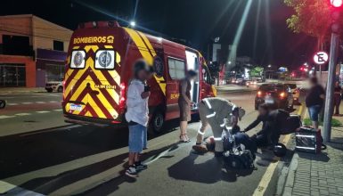 Imagem referente a Motociclista sofre ferimentos graves após colisão com carro no Universitário