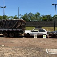 BPFRON e PF apreendem 5 mil pacotes de cigarros contrabandeados em porto clandestino de Porto Mendes Imagem referente a BPFRON e PF apreendem 5 mil pacotes de cigarros contrabandeados em porto clandestino de Porto Mendes