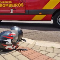 Imagem referente a Mãe e filho ficam feridos em acidente no Bairro Brasília, em Cascavel