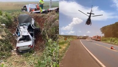 Imagem referente a Grave acidente na BR-369 deixa motorista ferida e presa às ferragens em Corbélia
