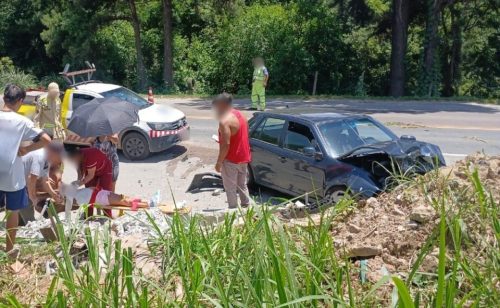 Imagem referente a Mulher e criança ficam entre a vida e a morte após batida na PR-418