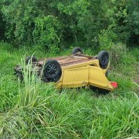 Homem morre e outro fica ferido após capotamento na BR-369, em Cascavel Imagem referente a Homem morre e outro fica ferido após capotamento na BR-369, em Cascavel