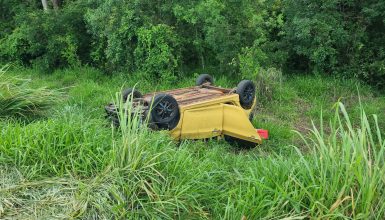 Imagem referente a Homem morre e outro fica ferido após capotamento na BR-369, em Cascavel
