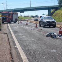 Homem morre atropelado por caminhão na PRc-467 em Cascavel Imagem referente a Homem morre atropelado por caminhão na PRc-467 em Cascavel