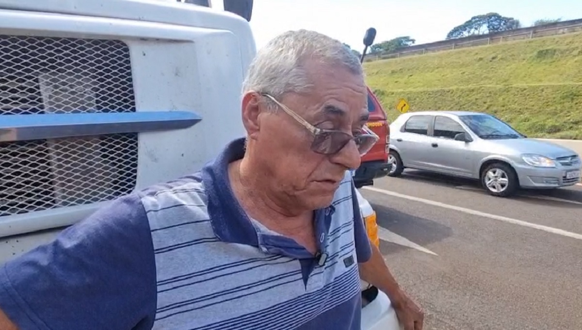 “Ele se jogou debaixo do caminhão”, diz caminhoneiro envolvido em atropelamento com morte