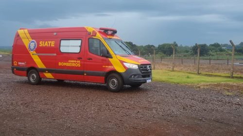 Homem sofre acidente de trabalho em empresa na marginal na BR-277, em Cascavel Homem sofre acidente de trabalho em empresa na marginal na BR-277, em Cascavel