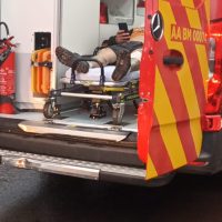 Acidente entre bike e Montana deixa ciclista ferido em Cascavel Imagem referente a Acidente entre bike e Montana deixa ciclista ferido em Cascavel