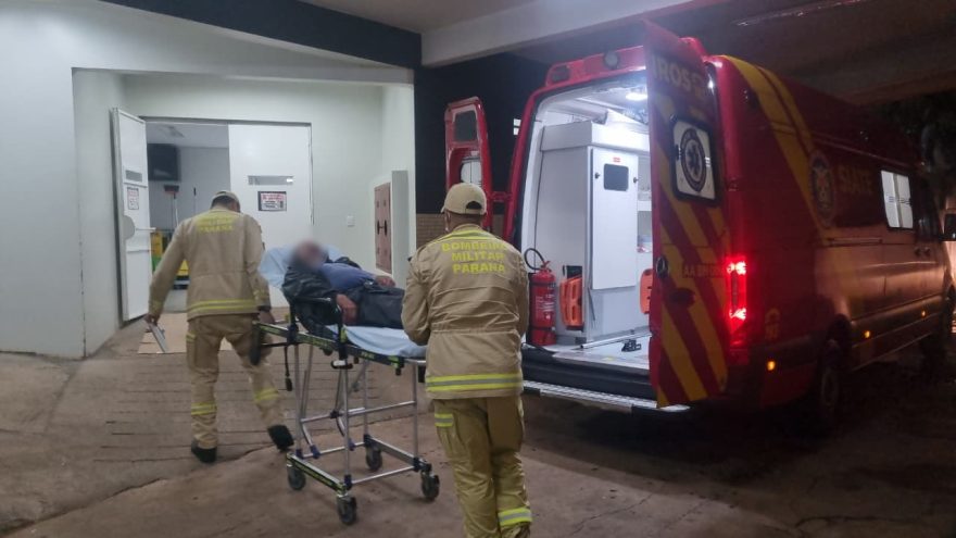Idoso se acidenta em scooter elétrica durante chuva e é levado à UPA Tancredo Neves